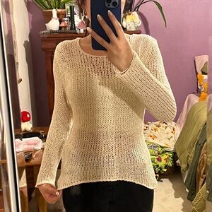 Sans Souci Cream Knit Sweater